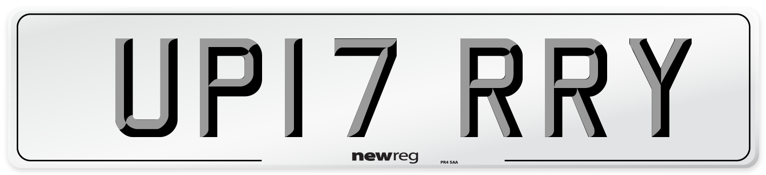 UP17 RRY Number Plate from New Reg